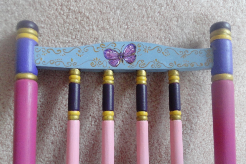 Doll Rocker with butterflies in Princess colors