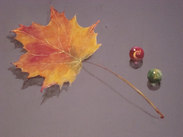 Child’s Rocker with Trompe L’oeil Marbles