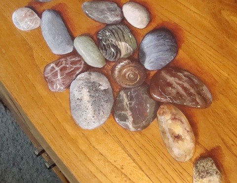 Stones and faux Marble