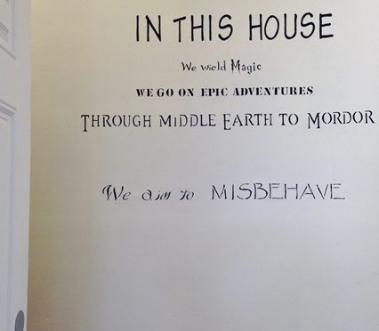 In This House entryway mural