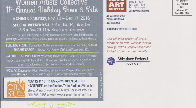 I am in two Art Shows in November 2016