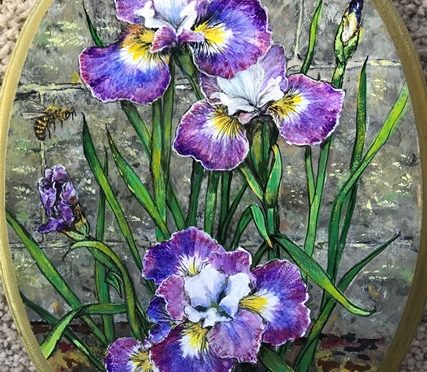 Irises Short and Sweet Plaque