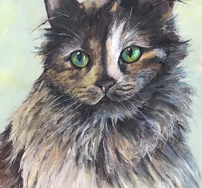 Peaches the Cat Portrait