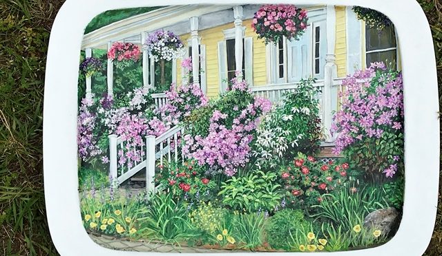 Clematis Front Porch Tray