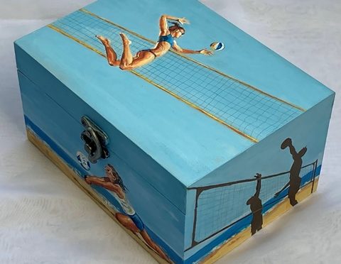 Beach Volleyball on a Box