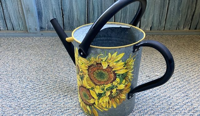 Sunflowers Watering Can