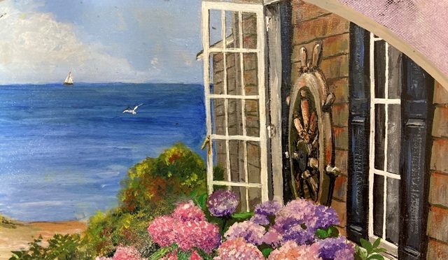 Cottage by the Sea Mini Painting