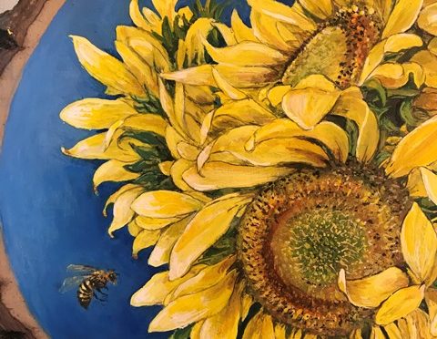 Sunflower Burst Plaque