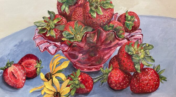 Strawberries and Ladybugs