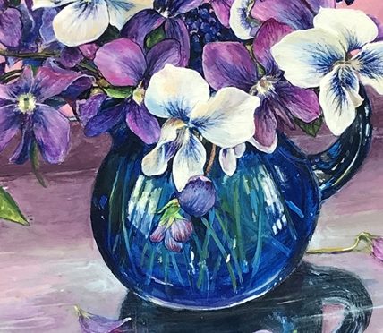 Violets Upon Reflection