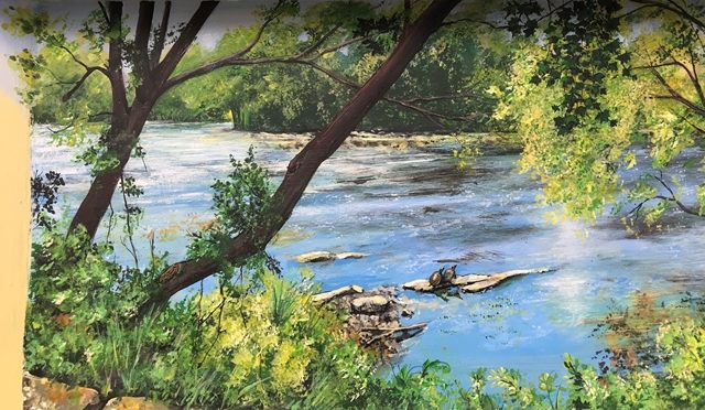 Morning by the River Tray